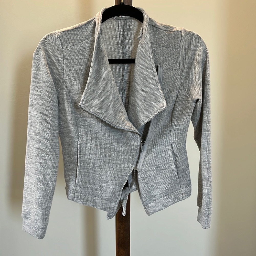 Women’s BB Dakota knit moto jacket sweater size XS
